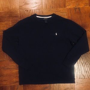 Navy blue long sleeve thermal